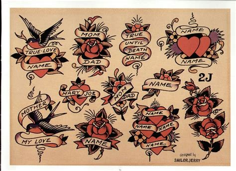 sailor jerry heart tattoo|sailor jerry original art.